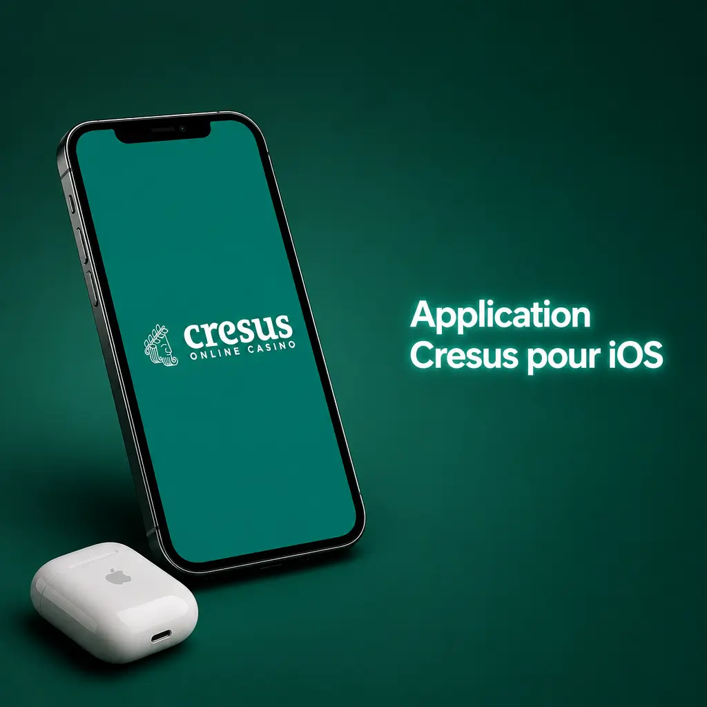 Application Cresus pour iOS gratuite sur iPhone et iPad avec paris sportifs et jeux de casino