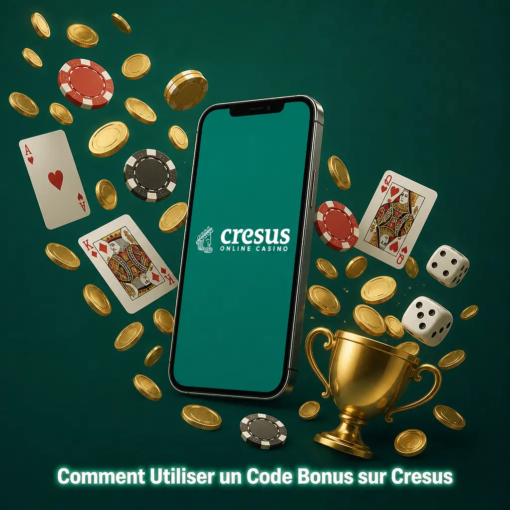 Guide pour utiliser un code bonus sur Cresus lors d'un dépôt afin de créditer une offre sur son solde de jeu