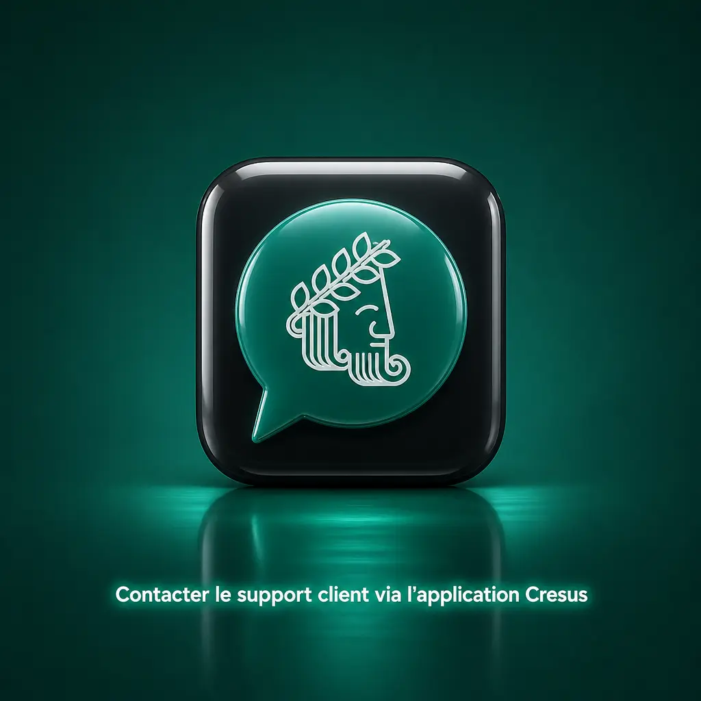 Support client Cresus disponible 24h/24 via chat, e-mail, téléphone et réseaux sociaux dans l'application