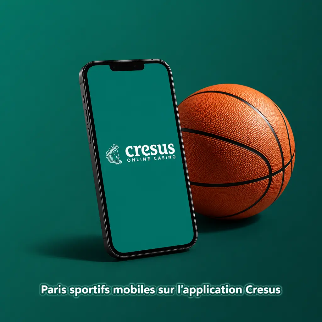 Paris sportifs en Live et Line sur l'application Cresus : football, tennis, basketball, rugby et plus, avec cotes en direct.